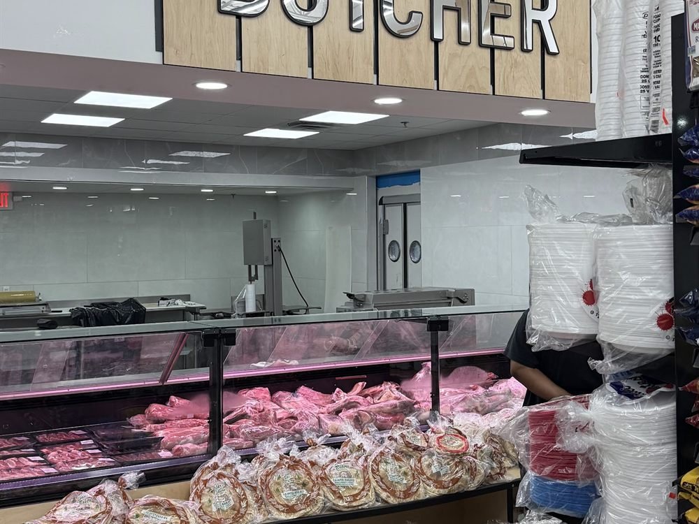 Full-service halal butcher counter